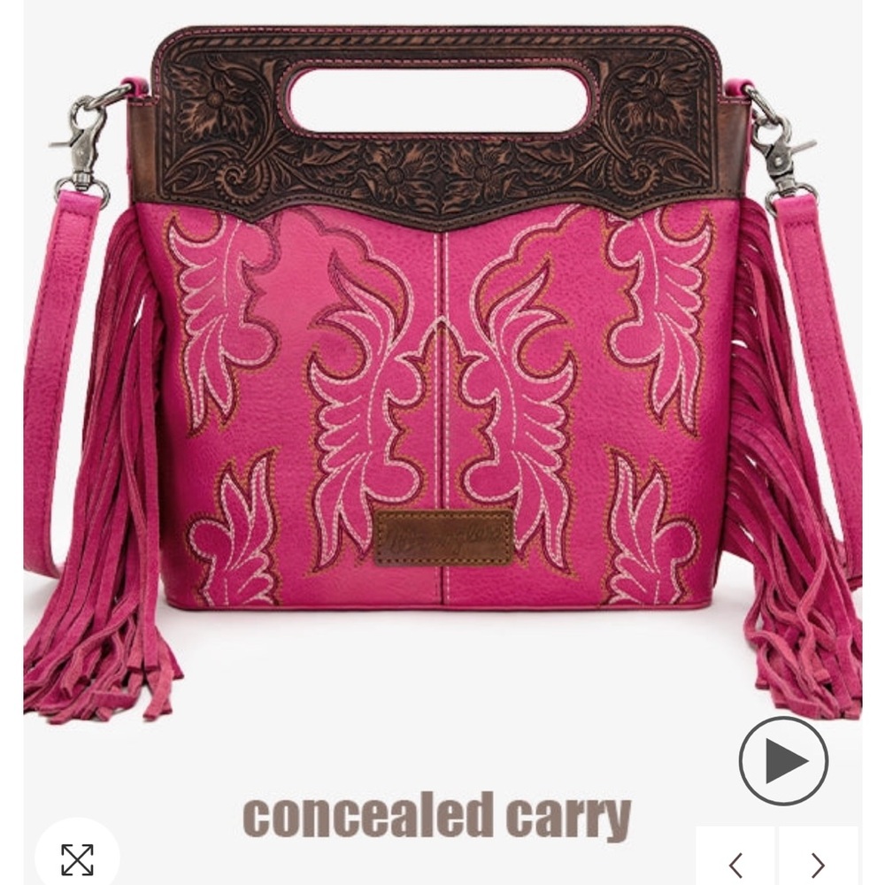Wrangler Pink and Brown Women's Bag - Picture 8 of 9